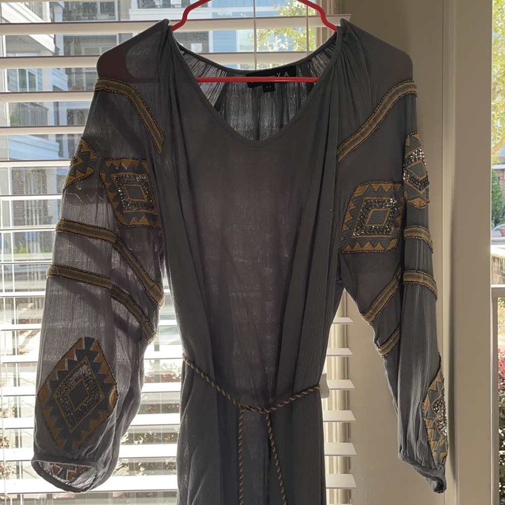 R-YA embroidered dress